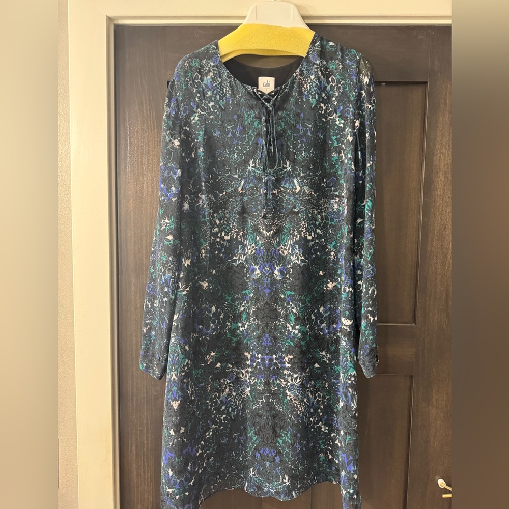 CABI Chic Women's Blue and Green Dress